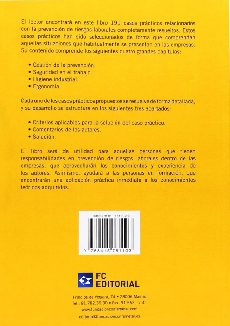 191 Casos Prácticos de Prevención de Riesgos Laborales