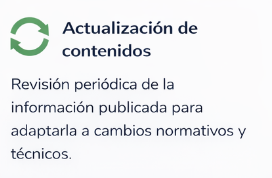 Actualización de contenidos