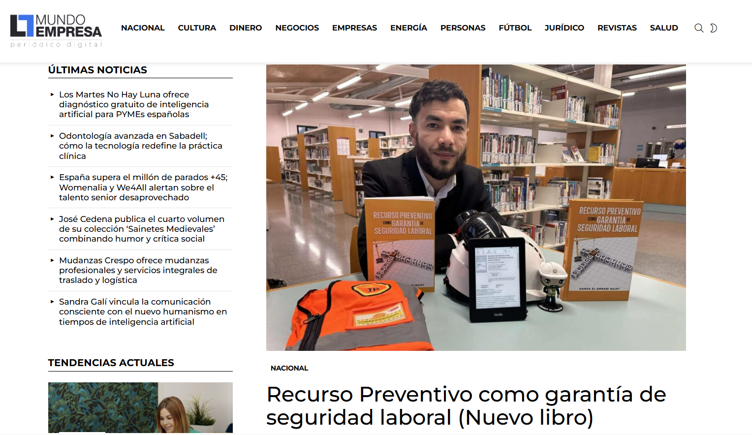 Recurso Preventivo como garantía de seguridad laboral (Nuevo libro)
