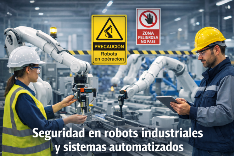 Seguridad en robots industriales y sistemas automatizados en Robótica y automatización