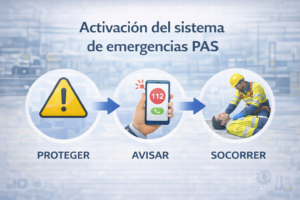 activación del sistema de emergencia (p.a.s)