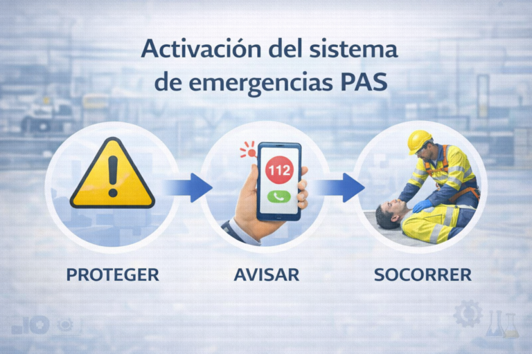 activación del sistema de emergencia (p.a.s)