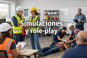 Las simulaciones y el role-play (juego de roles) son técnicas didácticas interactivas que representan situaciones reales o hipotéticas para el aprendizaje experiencial, permitiendo a los participantes interpretar papeles (roles) en un entorno controlado para desarrollar habilidades como la comunicación, toma de decisiones y resolución de problemas, con el role-play centrándose más en la interacción interpersonal a través de la dramatización, mientras la simulación puede abarcar sistemas más complejos. Ambas son estrategias poderosas que facilitan la comprensión profunda y la aplicación práctica de conocimientos en contextos como la formación profesional, medicina o educación general, superando el aprendizaje pasivo.