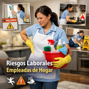 Riesgos laborales empleadas de hogar. Identificación de peligros, medidas preventivas y protección de la seguridad y salud en el trabajo doméstico.