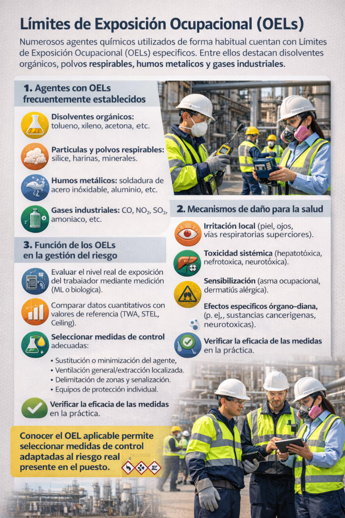 ejemplo Límites de Exposición Ocupacional (OELs)