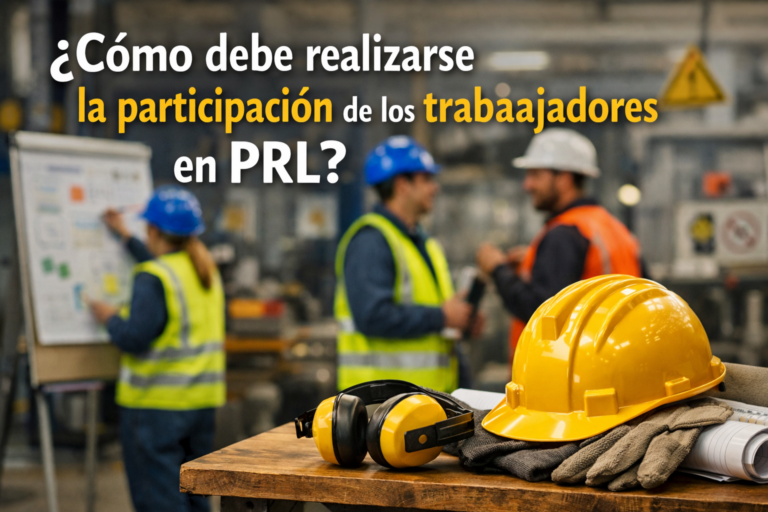 ¿Cómo debe realizarse la participación de los trabajadores en PRL?