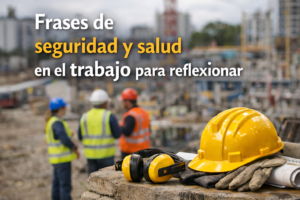 Frases de seguridad y salud en el trabajo para reflexionar