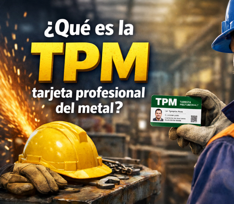 ¿Qué es la TPM tarjeta profesional del metal?
