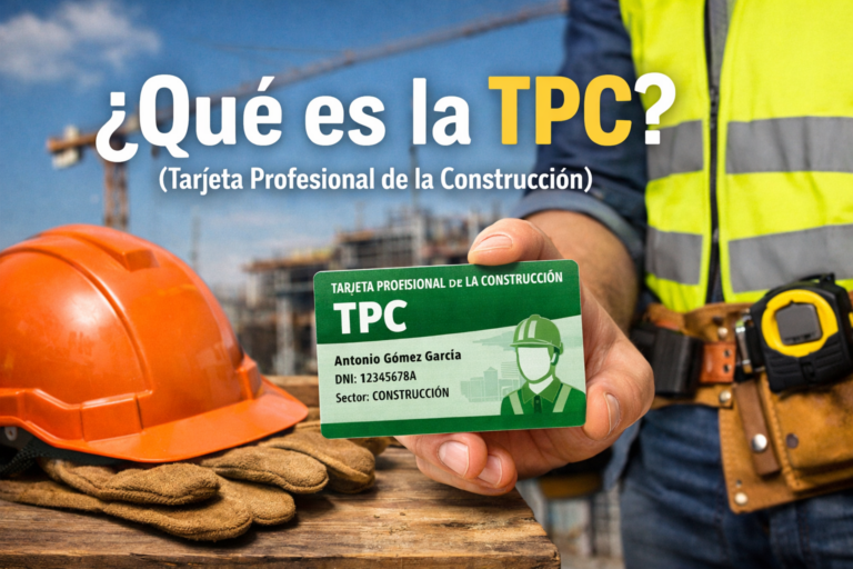 Qué es la TPC (Tarjeta Profesional de la Construcción)