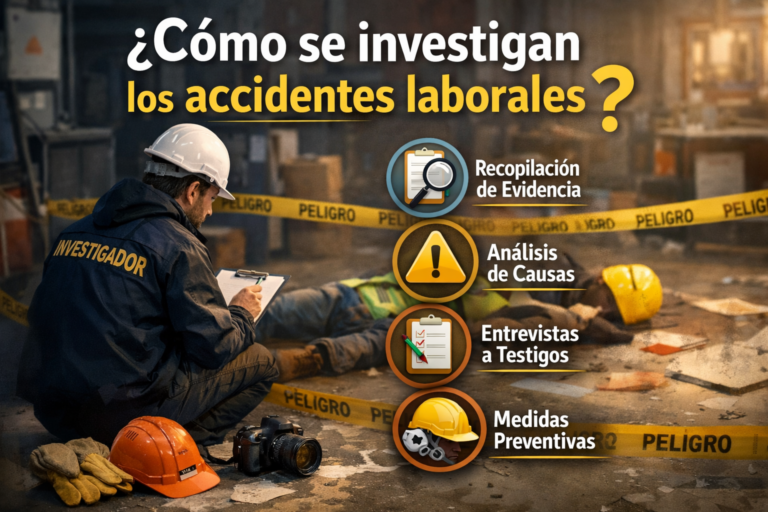 ¿Cómo se investigan los accidentes laborales?