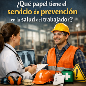 ¿Qué papel tiene el servicio de prevención en la salud del trabajador?