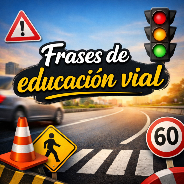 Frases de educación vial
