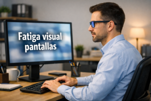fatiga visual pantallas en puestos de trabajo con PVD