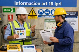 informacion art 18 lprl en prevención de riesgos laborales