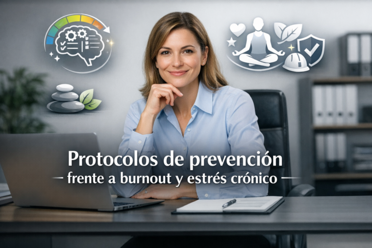 Protocolos de prevención frente a burnout y estrés crónico