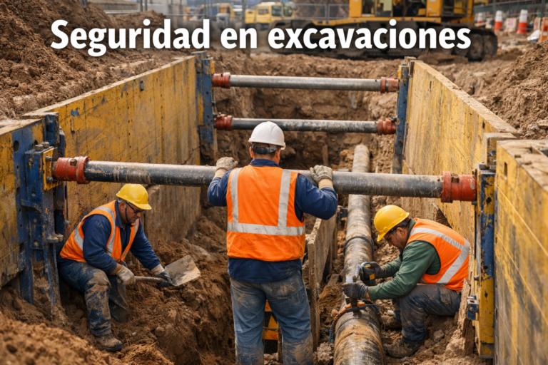 seguridad en excavaciones con recurso preventivo en obra