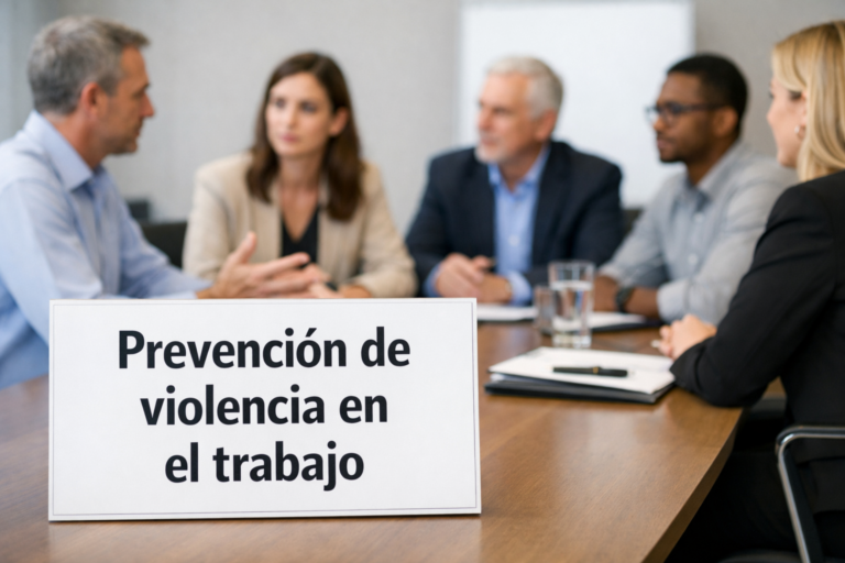 Prevención de violencia en el trabajo