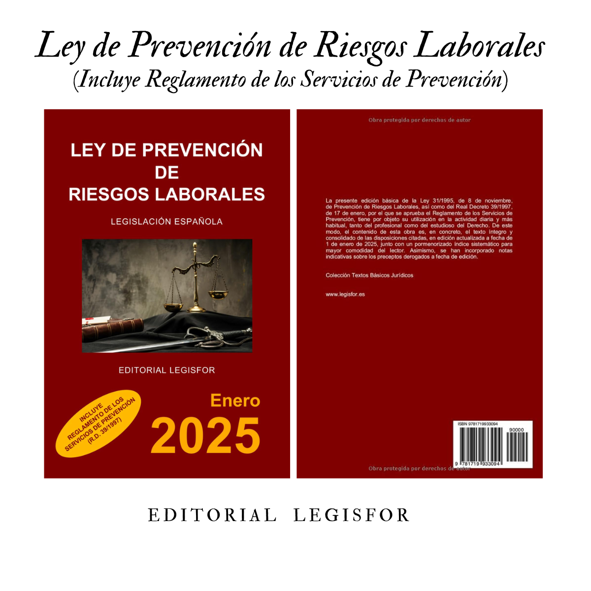 Libro Ley de Prevención de Riesgos Laborales 2025