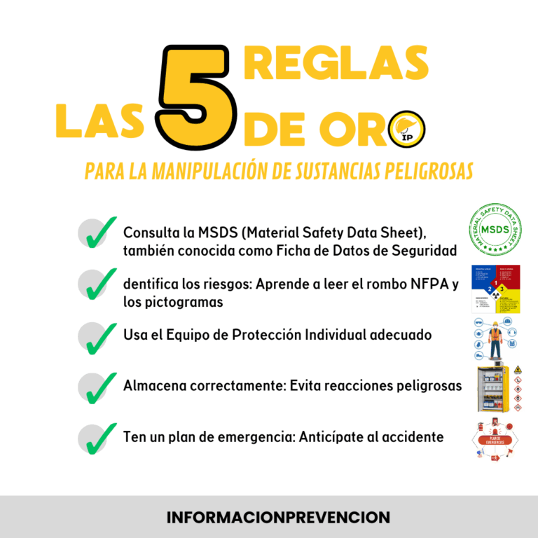 Las 5 Reglas de Oro para la Manipulación Segura de Sustancias Peligrosas