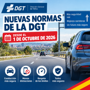 Nuevas normas de la DGT a partir del 1 de octubre 2026