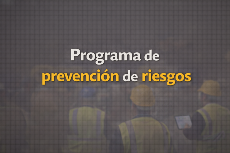 Programa de prevención de riesgos