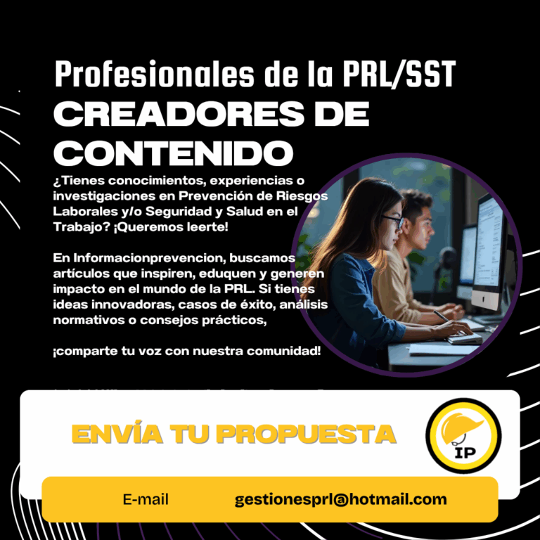 ¡COMPARTE TU CONOCIMIENTO Y TRANSFORMA LA SEGURIDAD LABORAL!
