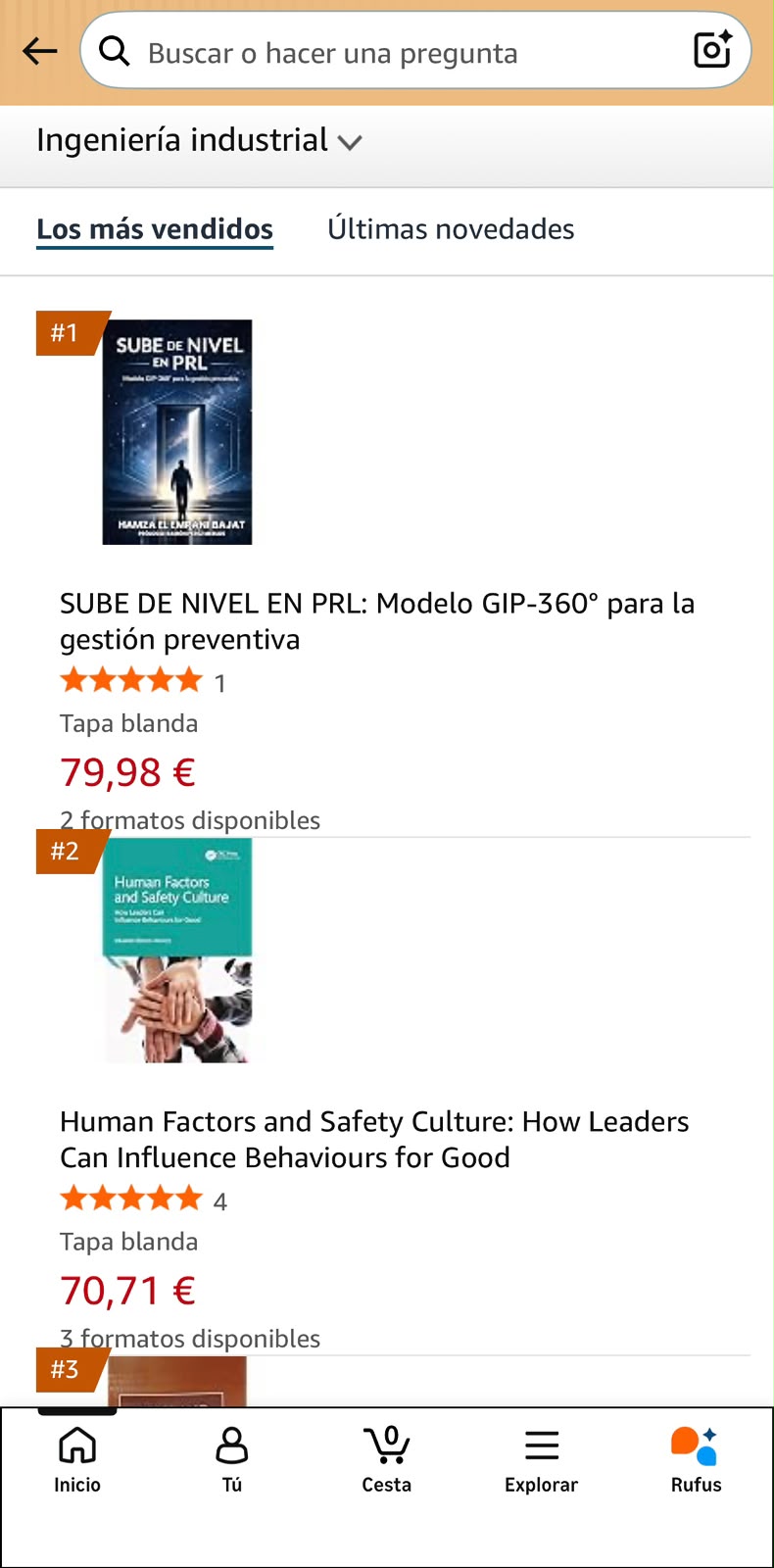 Sube de nivel best seller aplicación