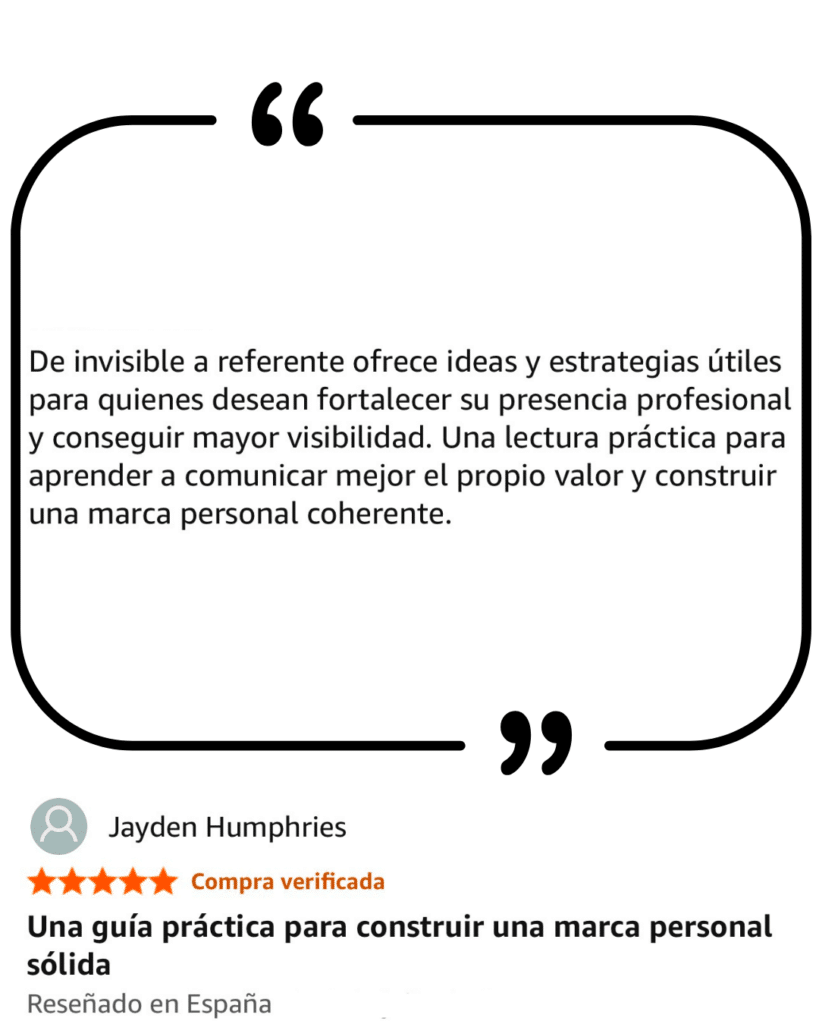 reseña liibro de invisible a referente