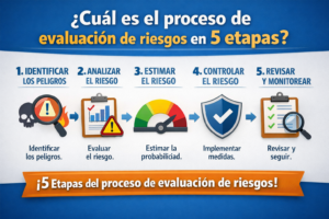 ¿Cuál es el proceso de evaluación de riesgos en 5 etapas?