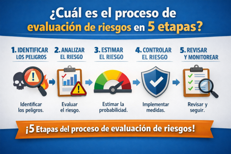 ¿Cuál es el proceso de evaluación de riesgos en 5 etapas?