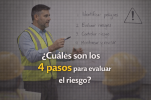¿Cuáles son los 4 pasos para evaluar el riesgo?