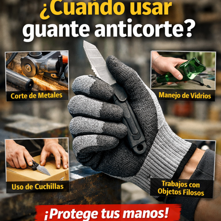 ¿Cuándo usar guante anticorte?