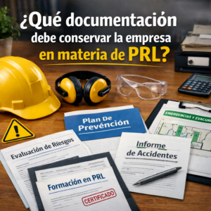 ¿Qué documentación debe conservar la empresa en materia de PRL?