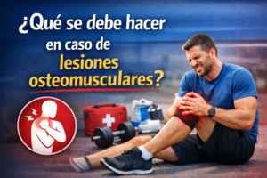 ¿Qué se debe hacer en caso de lesiones osteomusculares?