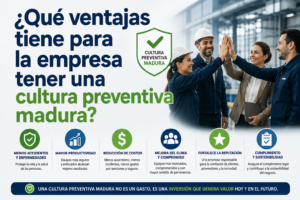 ¿Qué ventajas tiene para la empresa tener una cultura preventiva madura?